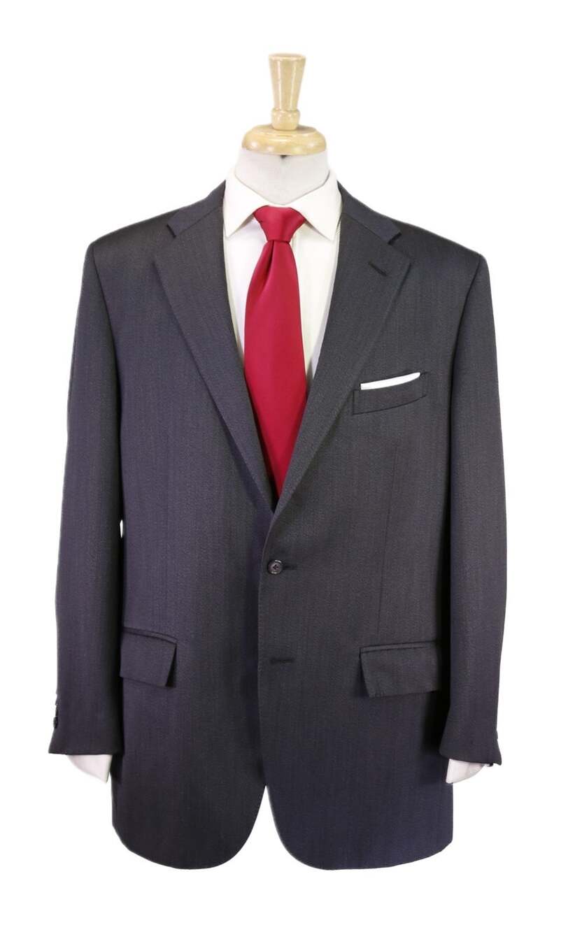 Polo Ralph Lauren by Corneliani Gray 2-Btn Wool Gabardine Suit 44R